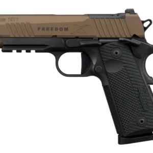 Sig Sauer 1911XCA45FBZXR3P 1911 XSeries Carry 45 ACP 8+1 4.20" Bronze Cerakote w/Freedom Engraving Stainless Steel Optic Ready/Serrated Slide, Matte Black DLC Stainless Steel Frame w/Beavertail & Pica