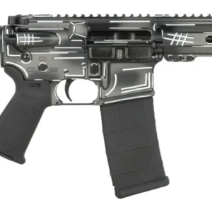 Shark Coast Tactical SCC07046ANBK-P Anime-15 Black 5.56 NATO 30+1 10.50" Black Nitride Threaded Barrel, Aluminum Receiver w/Picatinny Rail, M-LOK Handguard, Polymer SB Tactical SBA3 Brace, Polymer Gri