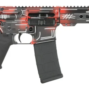 Shark Coast Tactical SCC07091FRAN-P Anime-15 Francis 5.56 NATO 30+1 10.50" Black Nitride Threaded Barrel, Aluminum Receiver w/Picatinny Rail, M-LOK Handguard, Polymer SB Tactical SBA3 Brace, Polymer G