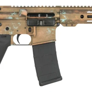 Shark Coast Tactical SCC07152CPPR-P Copper 5.56 NATO 30+1 10.50" Black Nitride Threaded Barrel, Aluminum Receiver w/Picatinny Rail, M-LOK Handguard, Polymer SB Tactical SBA3 Brace, Polymer Grip