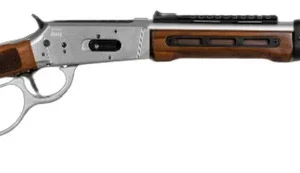 Derya Firearms RAN.20.44 RAN 44 Mag 9+1 20" Polished Nickel Threaded Barrel & Steel Receiver w/Picatinny Rail, M-LOK Forend, Walnut Fixed w/M-LOK Stock