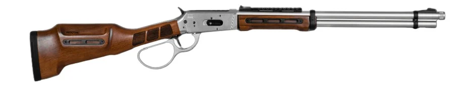 Derya Firearms RAN.20.44 RAN 44 Mag 9+1 20" Polished Nickel Threaded Barrel & Steel Receiver w/Picatinny Rail, M-LOK Forend, Walnut Fixed w/M-LOK Stock