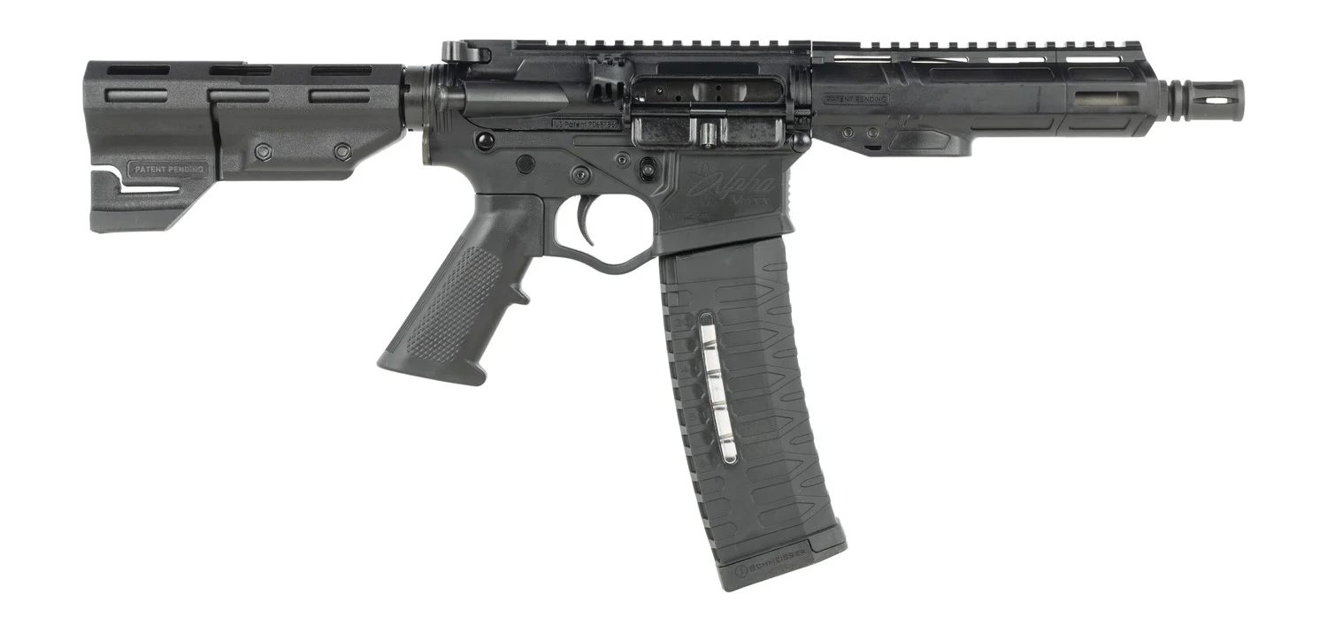 ATI ATIGAX5567ML60TBNS Alpha Maxx 5.56 NATO 60+1 7.50" Black Threaded Barrel, Black Receiver w/Picatinny Rail, Black Polymer Blade, Black A2 Grip