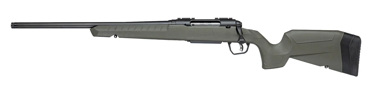 Savage Arms 33144 Axis 2 25-06 Rem 4+1 20" Matte Black Carbon Steel Threaded Barrel, Drilled & Tapped Receiver, OD Green Fixed w/Pistol Grip Synthetic Stock, Left Hand