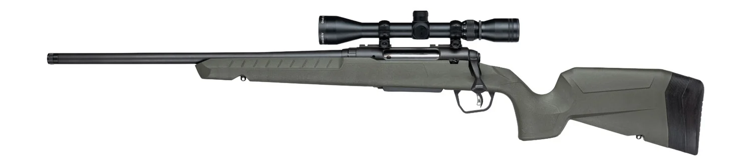 Savage Arms 33193 Axis 2 XP 270 Win 4+1 20" Matte Black Carbon Steel Threaded Barrel & Drilled & Tapped Receiver, OD Green Synthetic Fixed w/Pistol Grip Stock, 3-9x40mm Duplex Scope, Left Hand