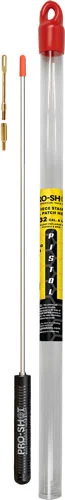 PRO SHOT STAINLESS 1PC PISTOL - CLEANING ROD 12" .27 CAL & UP