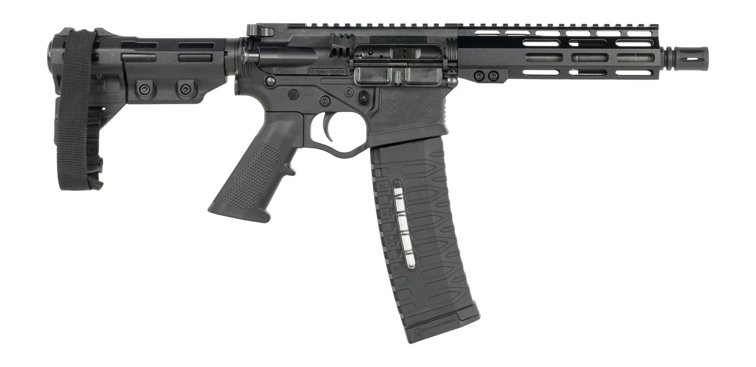 ATI ATIGAX556ML7TB60 Alpha Maxx 5.56 NATO 60+1 7.50" Black Threaded Barrel, Black Polymer Receiver, M-LOK Handguard, Tactical Brace. A2 Grip