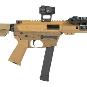Shark Coast Tactical SCC8127CAFDE-S Creepy Andrew 9mm Luger 30+1 Polymer SB Tactical SBA3 Brace