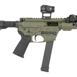 Shark Coast Tactical SCC8165CAODG-S Creepy Andrew 9mm Luger 30+1 Polymer SB Tactical SBA3 Brace