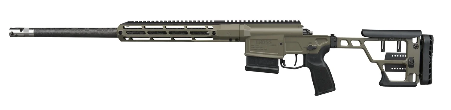 Sig Sauer CROSS-22CM-20B-SAW Cross Sawtooth 22 Creedmoor 5+1 20" Carbon Fiber Proof Research Barrel, Moss Green Cerakote Alloy Receiver w/Picatinny Rail, M-LOK Handguard, Rear Arca Rail, Moss Green Ce
