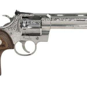 Colt Mfg PYTHONSP6WTSSEGG Python Sports South Exclusive 357 Mag/38 Special 6 Shot 6" Vent Rib Stainless Steel Barrel, Cylinder & Frame, Walnut Grip, Transfer Bar Safety, Exposed Hammer