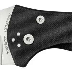 Spyderco C85GP2 Yojimbo 2 3.20" Folding Wharncliffe Plain Satin CPM S30V SS Blade/ Black Textured G10 Handle Includes Pocket Clip