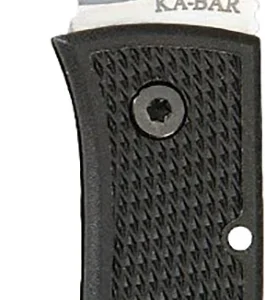 Ka-Bar 4062 Dozier Hunter 3" Folding Drop Point Plain AUS-8A SS Blade, Black Zytel Handle, Includes Pocket Clip
