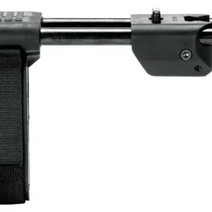 SB Tactical MPX-01-SB MPX PSB Brace 3 Position Black Synthetic with 3.87"-8.25" OAL Nylon Strap & for Sig MPX, MCX (Excluding Copperhead Variant) Compatible with Integrated Picatinny Rail