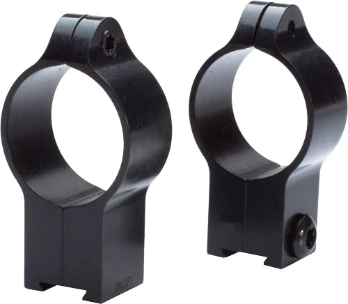 TALLEY RINGS HIGH 1" ANSCHUTZ - RIMFIRE DOVETAIL BLACK
