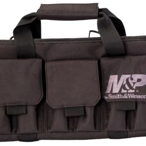 M&P Accessories 110028 Pro Tac Handgun Case Black Nylon Holds Handgun