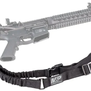 M&P Accessories 110030 Single Point Sling Kit Black Nylon w/ Adjustable Bungee Design for AR Platform