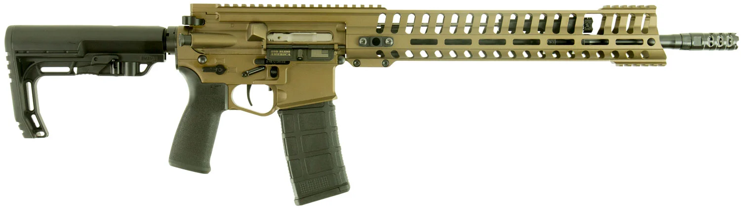 Patriot Ordnance Factory 01145 P415 Edge 223 Rem,5.56x45mm NATO 16.50" 30+1 Burnt Bronze Rec Black 6 Position MFT Stock/Grip