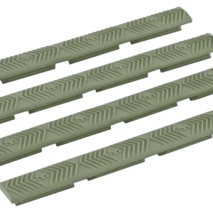 Ergo 4332OD WedgeLok Slot Cover OD Green Rubber, 7 Slot Low Profile w/Aggressive Texture 4 Per Pack