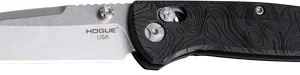 HOGUE MYSTO 3.4" ABLE LCK FLDR - CLIP POINT BLACK DIAMOND METAL