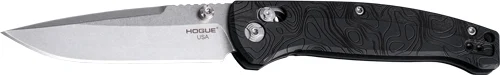 HOGUE MYSTO 3.4" ABLE LCK FLDR - CLIP POINT BLACK DIAMOND METAL