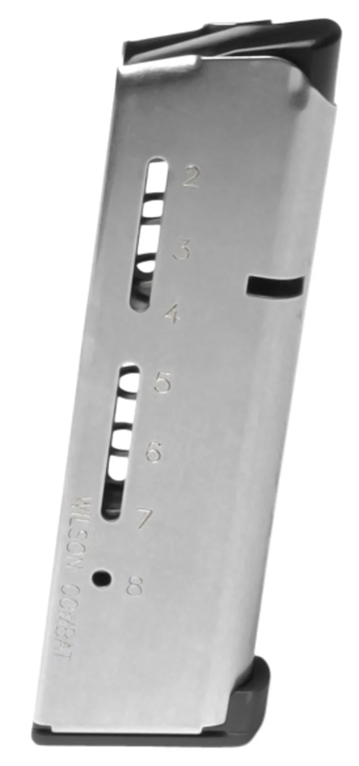 Wilson Combat 500CHD ETM 8rd Detachable w/ Lo-Profile Steel Floor Plate 45 ACP+P Fits Wilson Combat 1911 Elite Tactical Stainless Steel