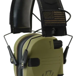 Walker's GWPRSEMPAT Razor Patriot 23 dB Over the Head OD Green/Black Polymer