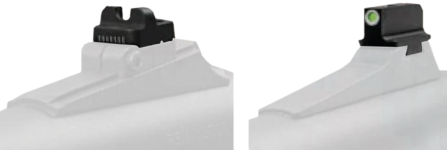 TruGlo TG231N1W Tritium Pro Black | Green Tritium White Outline Front Sight Green Tritium Rear Sight