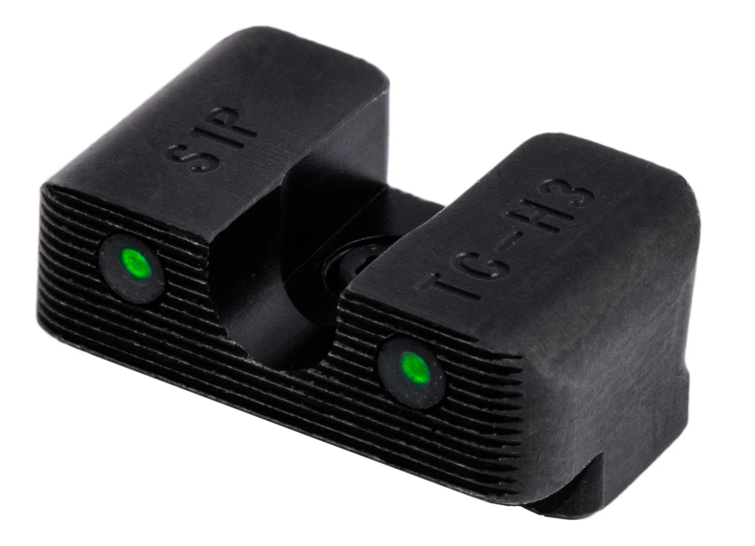 TruGlo TG231S1W Tritium Pro Black | Green Tritium White Outline Front Sight Green Tritium Rear Sight