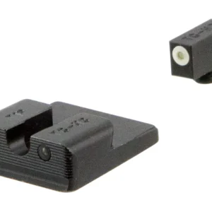 TruGlo TG231T2W Tritium Pro Black | Green Tritium White Outline Front Sight Green Tritium Rear Sight