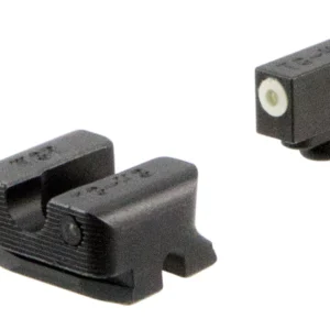 TruGlo TG231W3W Tritium Pro Black | Green Tritium White Outline Front Sight Green Tritium Rear Sight