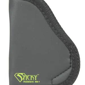 Sticky Holsters MD1 MD-1 Black/Green Latex Free Rubber Fits Small 9mm Ambidextrous