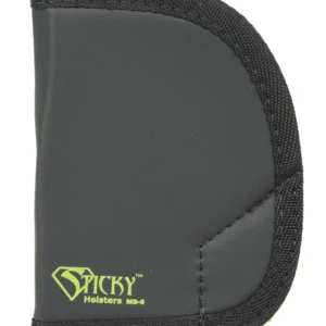 Sticky Holsters MD6 MD-6 Black/Green Latex Free Rubber Fits Ruger SP101 Ambidextrous
