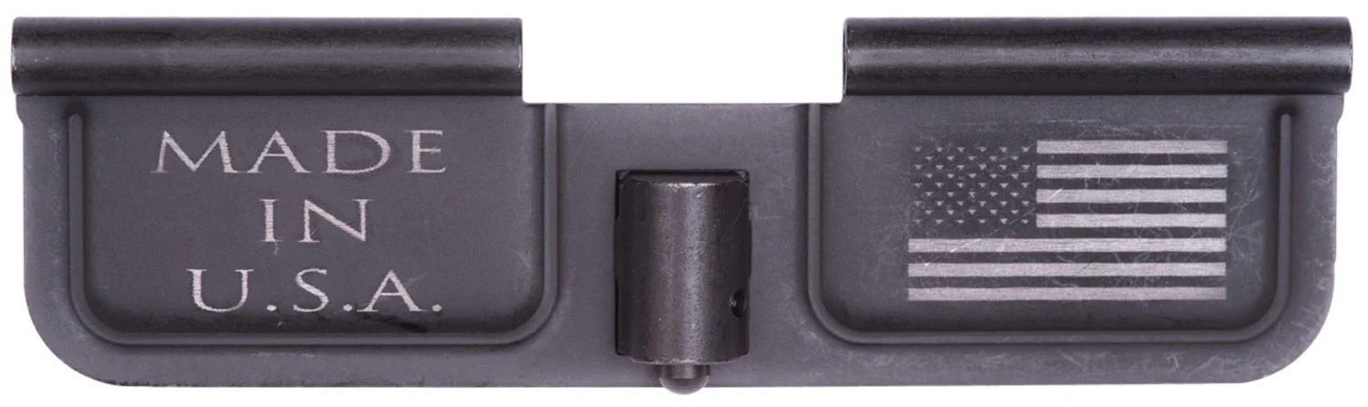 Spikes SED7002 Ejection Port Door USA/Flag AR-15 Black Phosphate Steel