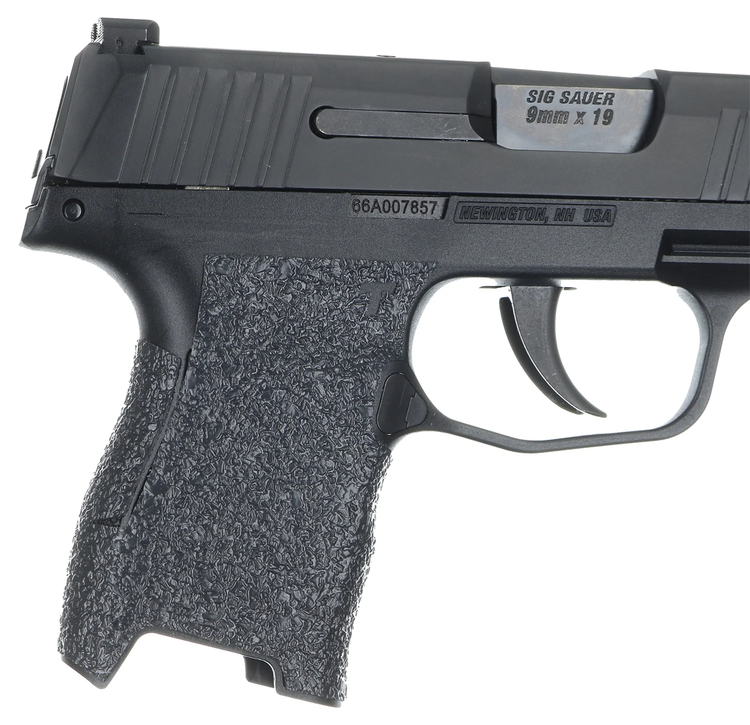 Talon Grips 001R Adhesive Grip Textured Black Rubber for Sig Compact P320, P250, M17, M18 with Medium Grip Module