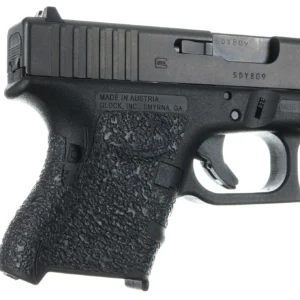 Talon Grips 116R Adhesive Grip Compatible w/Glock 26/27/28/33/39 Gen4 w/No Backstrap, Black Textured Rubber