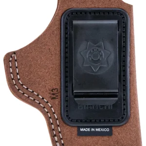 Bianchi 10376 6C IWB Tan Leather Belt Clip Fits 2-3" Barrels Ruger/Colt/S&W K Frame Right Hand
