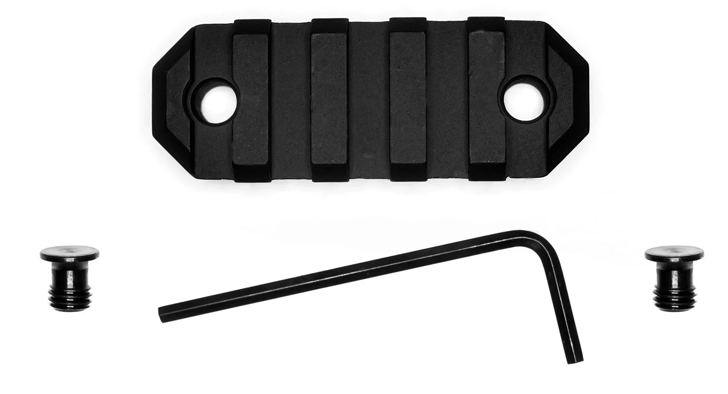 GrovTec US Inc GTSW227 2.2 Inch 5 Slot Keymod Black Anodized