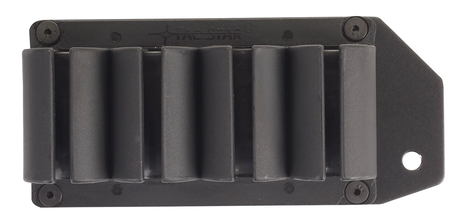 TacStar 1081134 SideSaddle Mossberg 500 20 Gauge 4rds Black Polymer w/Aluminum Mounting Plate