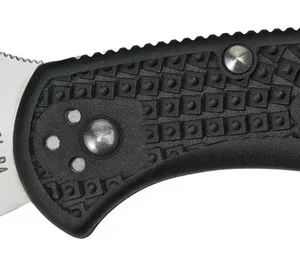 Spyderco C11SBK Delica 4  2.88" Folding Drop Point Serrated VG-10 SS Blade/Black  Textured FRN Handle Includes Pocket Clip