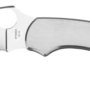Spyderco C28P Dragonfly 2 2.31" Folding Clip Point Serrated VG-10 SS Blade Stainless Steel Handle Includes Pocket Clip