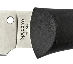 Spyderco FB02P Moran 3.88" Fixed Drop Point Plain Satin VG-10 SS Blade/Black FRN Handle Includes Sheath w/G-Clip