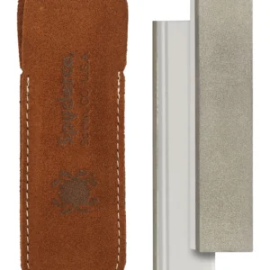 Spyderco 303MF Double Stuff Sharpening Stone Ceramic Stone Sharpener Medium/Fine Black/White