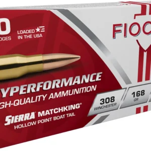 Fiocchi 308MKB Hyperformance Compete 308Win 168gr Sierra MatchKing BTHP 20 Per Box/10 Case