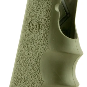 Hogue 45001 OverMolded Grip Cobblestone OD Green Rubber with Finger Grooves for 1911 Government