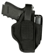 BLACKHAWK AMBIDEXTROUS HOLSTER - W/MAG POUCH #06 NYLON BLACK