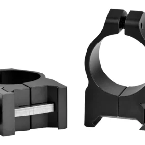 Warne 201LM Vertical Rings Maxima Matte Black 1" Medium Quick Detach 0 MOA
