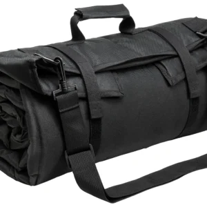 NcStar CVSHMR2957B Roll Up Shooting Mat Black PVC 69"L x 35" H