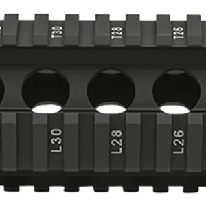 BCM QRF12556BLK QRF 12" Free-Floating Style Made of Aluminum with Black Anodized Finish & Picatinny Rail for AR-Platform