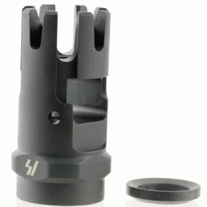 Strike Industries CCCOMP Checkmate Comp Black Steel with 1/2"-28 tpi Threads & 1.87" OAL for 223 Rem, 5.56x45mm NATO AR-Platform